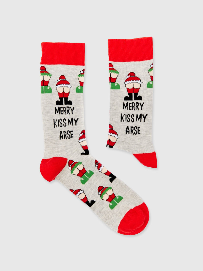 Merry Kiss My Arse Unisex Socks
