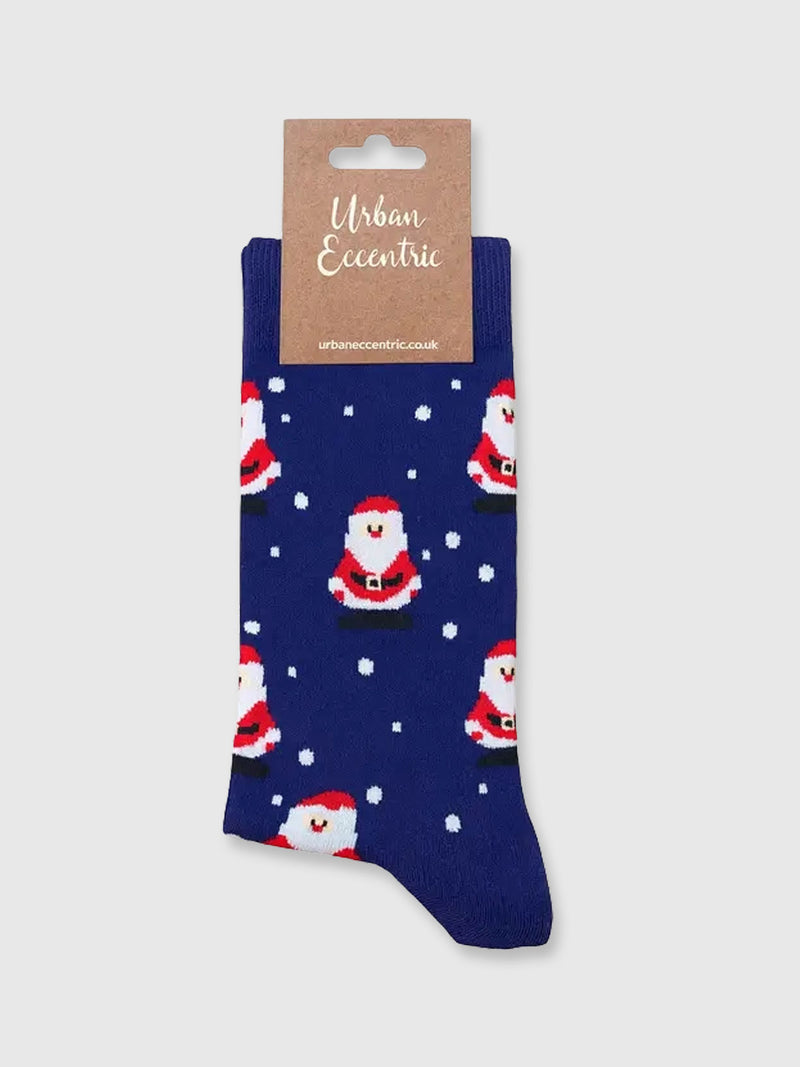 Father Christmas & Snow Unisex Socks