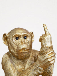 Up Yours Finger Monkey Large - Gold