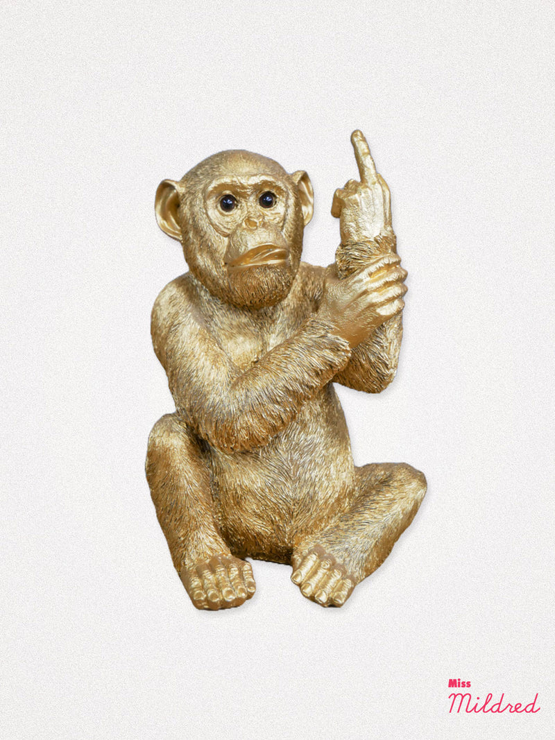 Up Yours Finger Monkey - Gold