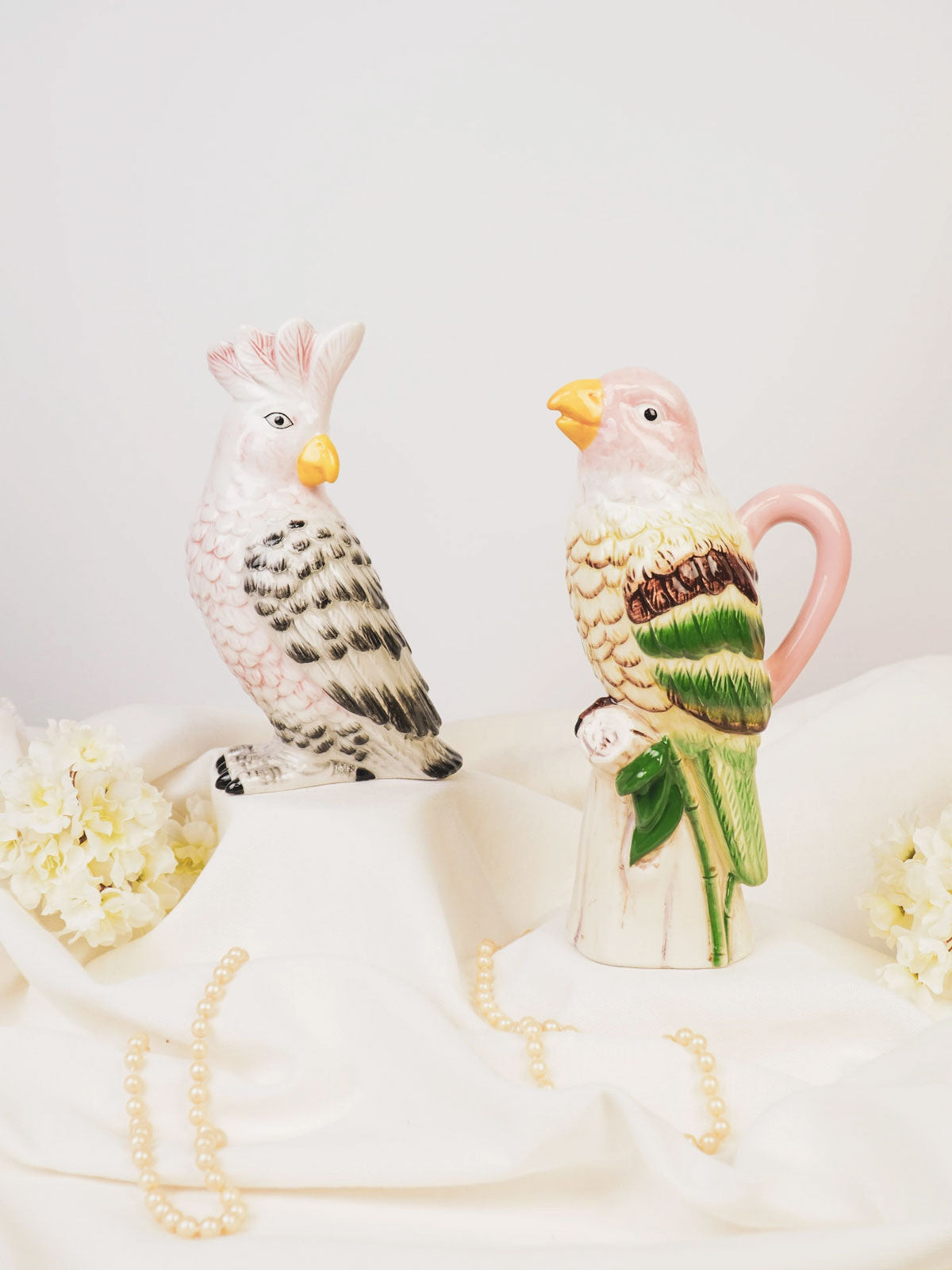 Ceramic Exotic Bird Vase