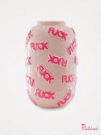 Pink F*ck Word Ceramic Vase