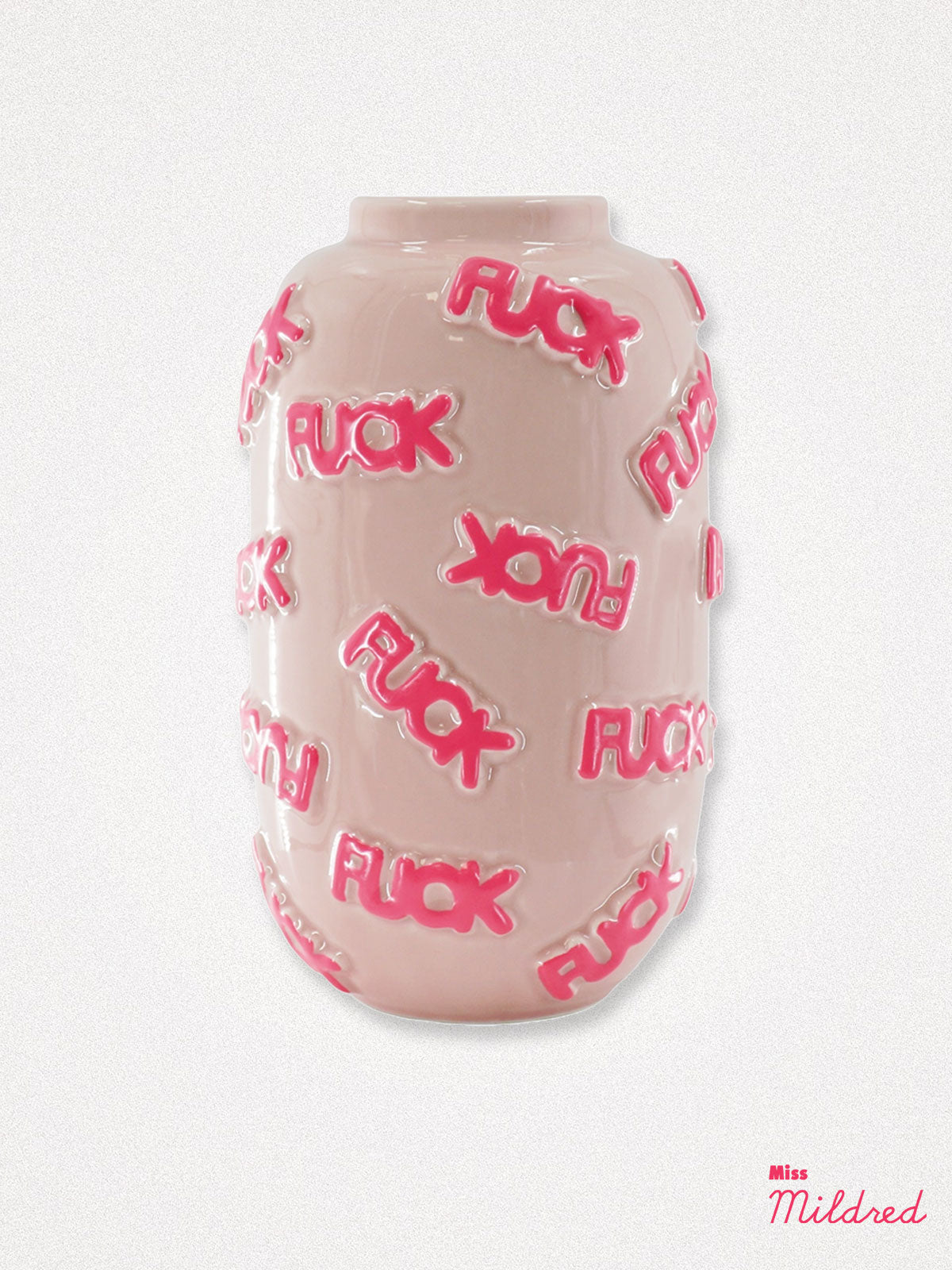 Pink F*ck Word Ceramic Vase