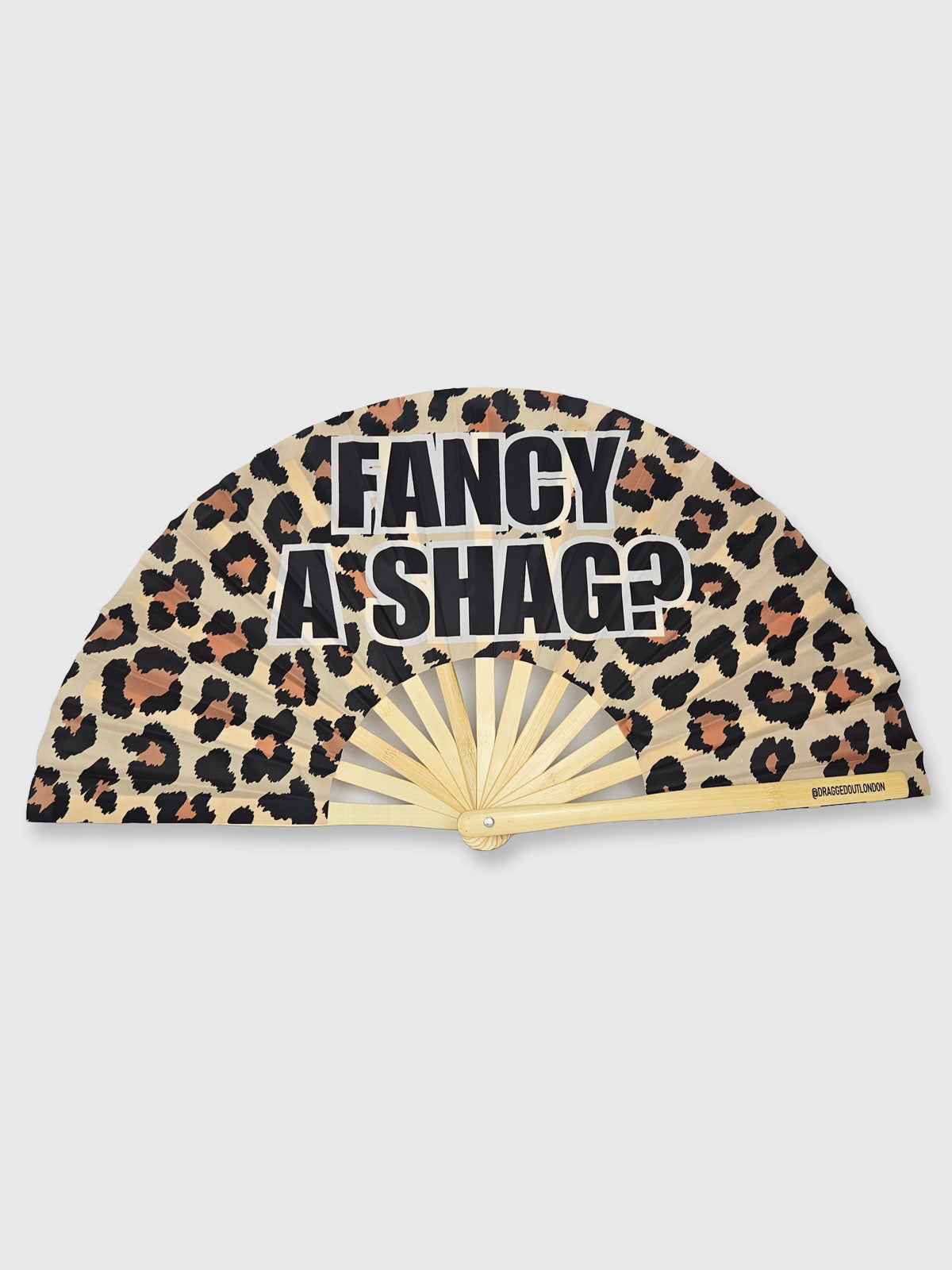 Very Large Hand Fan - Fancy A Shag?