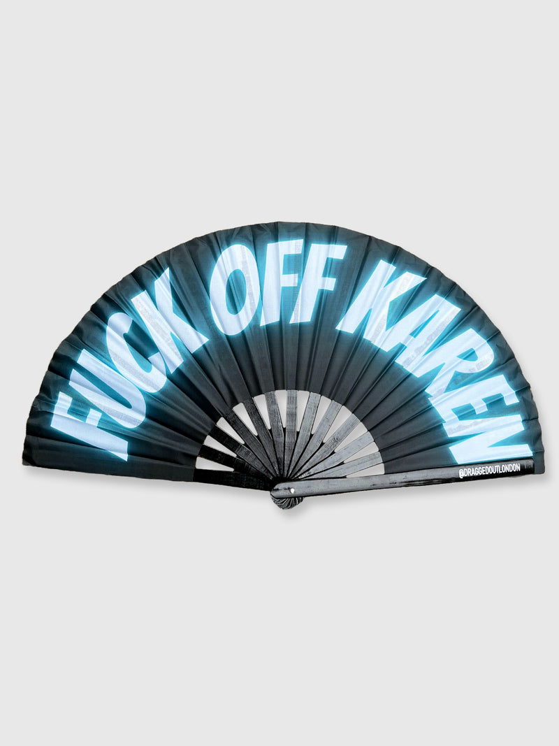 Very Large Hand Fan - Fuck Off Karen