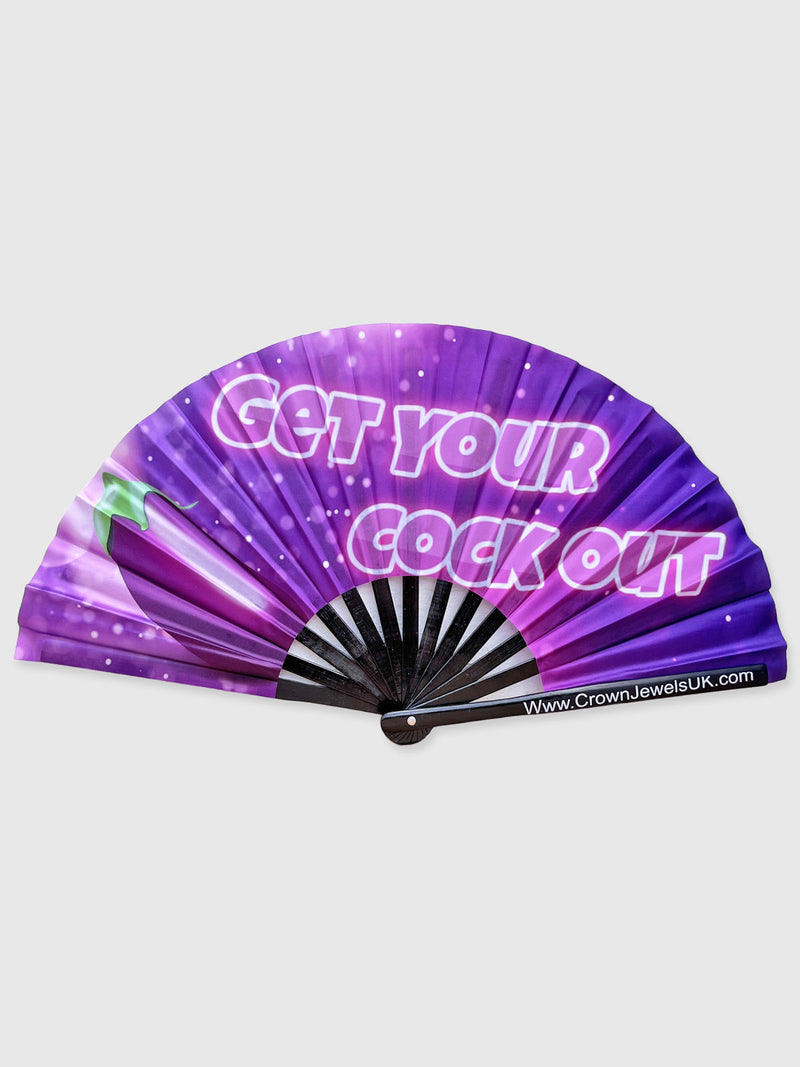 Very Large Hand Fan - Get Your Cock Out