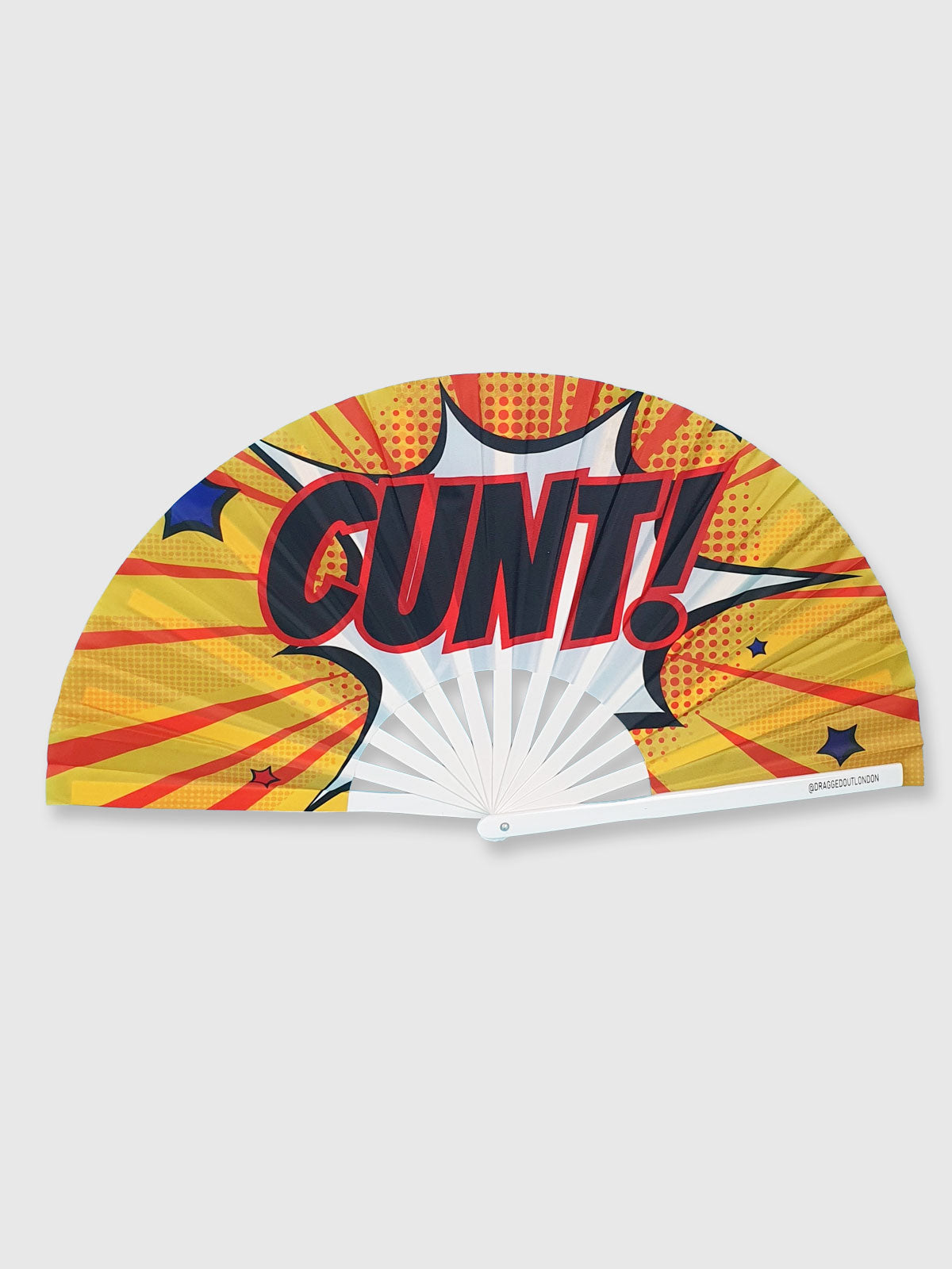 Very Large Hand Fan Comic Blast - Cunt