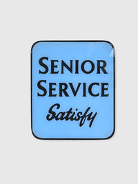 Vintage Glass Tobacco Advertising Shop Sign - Senior Service