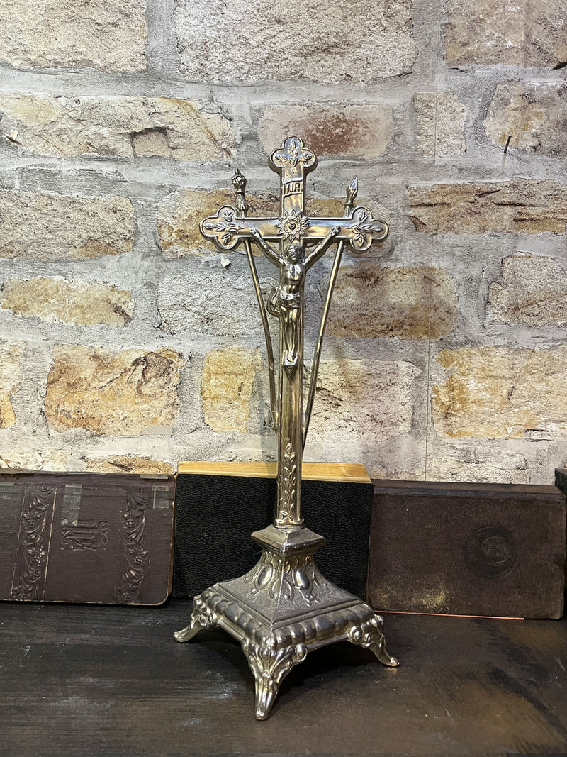 Vintage Religious Cross Crucifix Metal