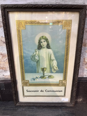 Vintage Religious Framed Communion