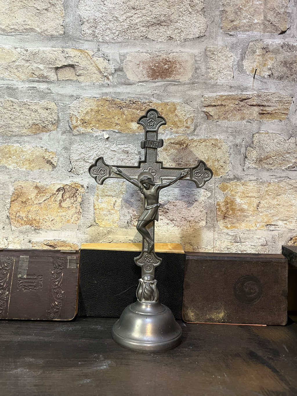 Vintage Religious Cross Crucifix Metal