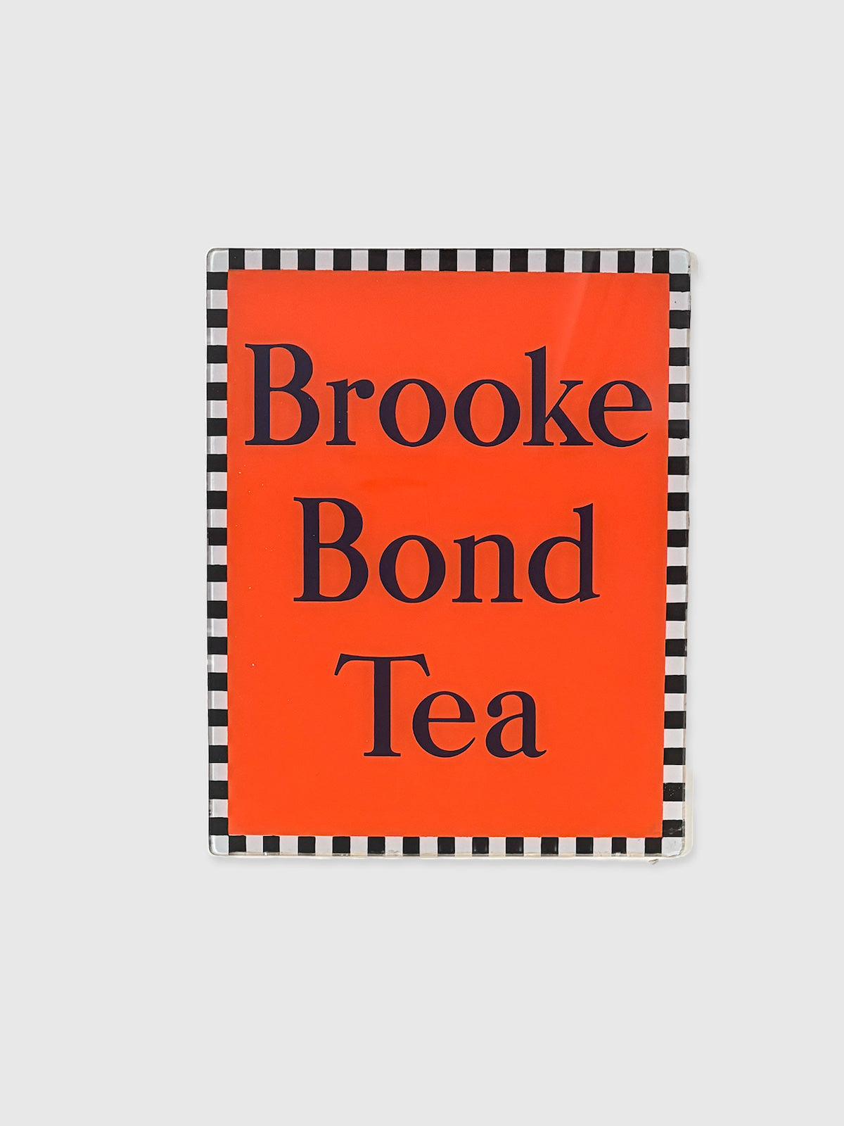 Vintage Reverse Glass Advertising Shop Sign - Brooke Bond Tea