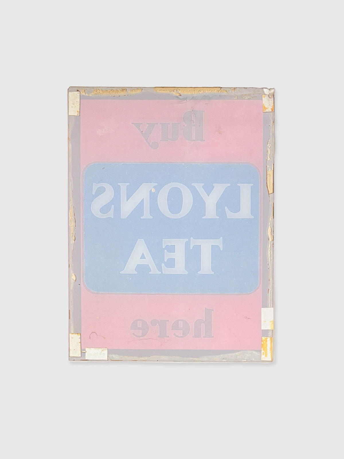 Vintage Reverse Glass Advertising Shop Sign - Lyons Tea