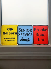 Vintage Glass Tobacco Advertising Shop Sign - Old Holborn