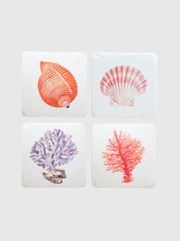 Sea Shore Tile Coasters - Set of 4