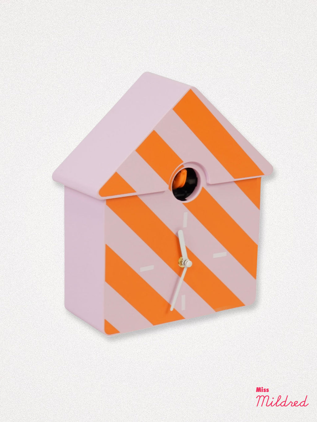 Cuckoo Clock - Orange & Pink Stripe