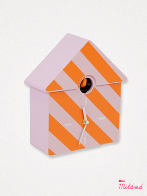 Cuckoo Clock - Orange & Pink Stripe