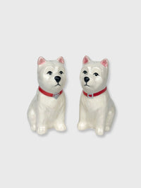 West Highland Terrier Shaped Salt and Pepper Pots