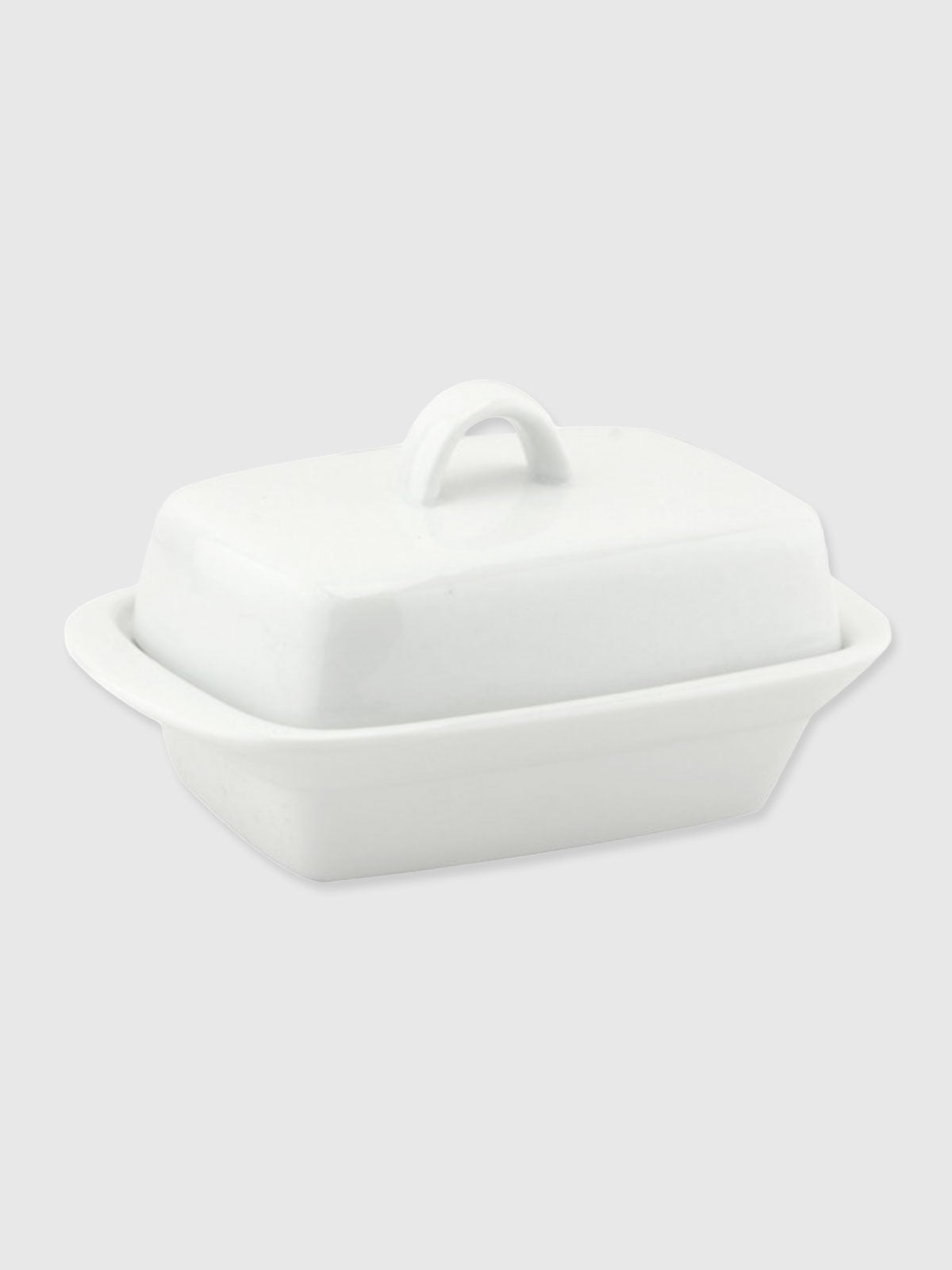 White Ceramic Butter Dish