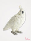 White Parrot Ceramic Bird Storage Jar