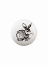 Bunny Rabbit Ceramic Drawer Knob - White