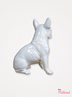 Frenchie Dog Statue - White