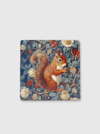 William Morris Forest Squirrel Coaster