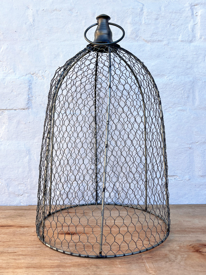 Large Metal Mesh Cloche Dome - Plant Protector Cover