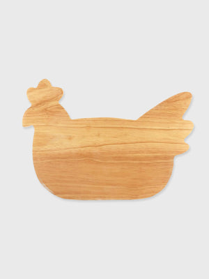Wooden Chicken Breakfast Chopping Board