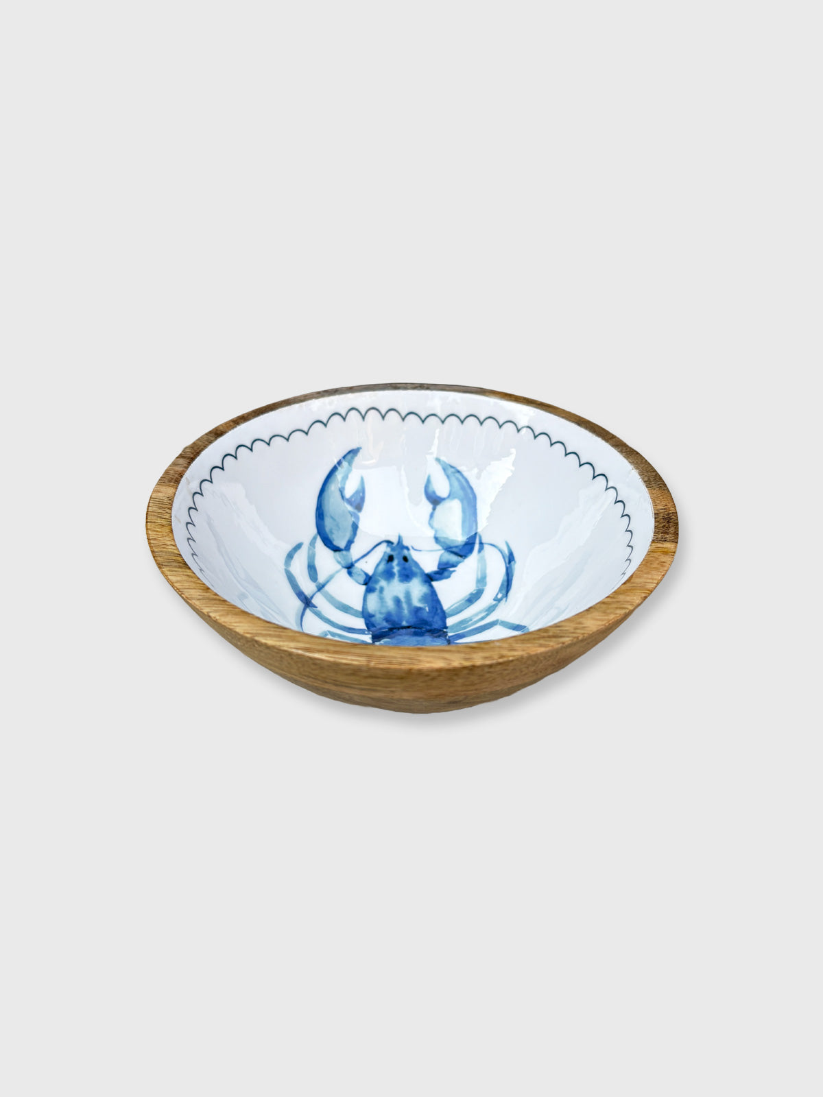 Wooden Salad Bowl 17.5cm - Lobster