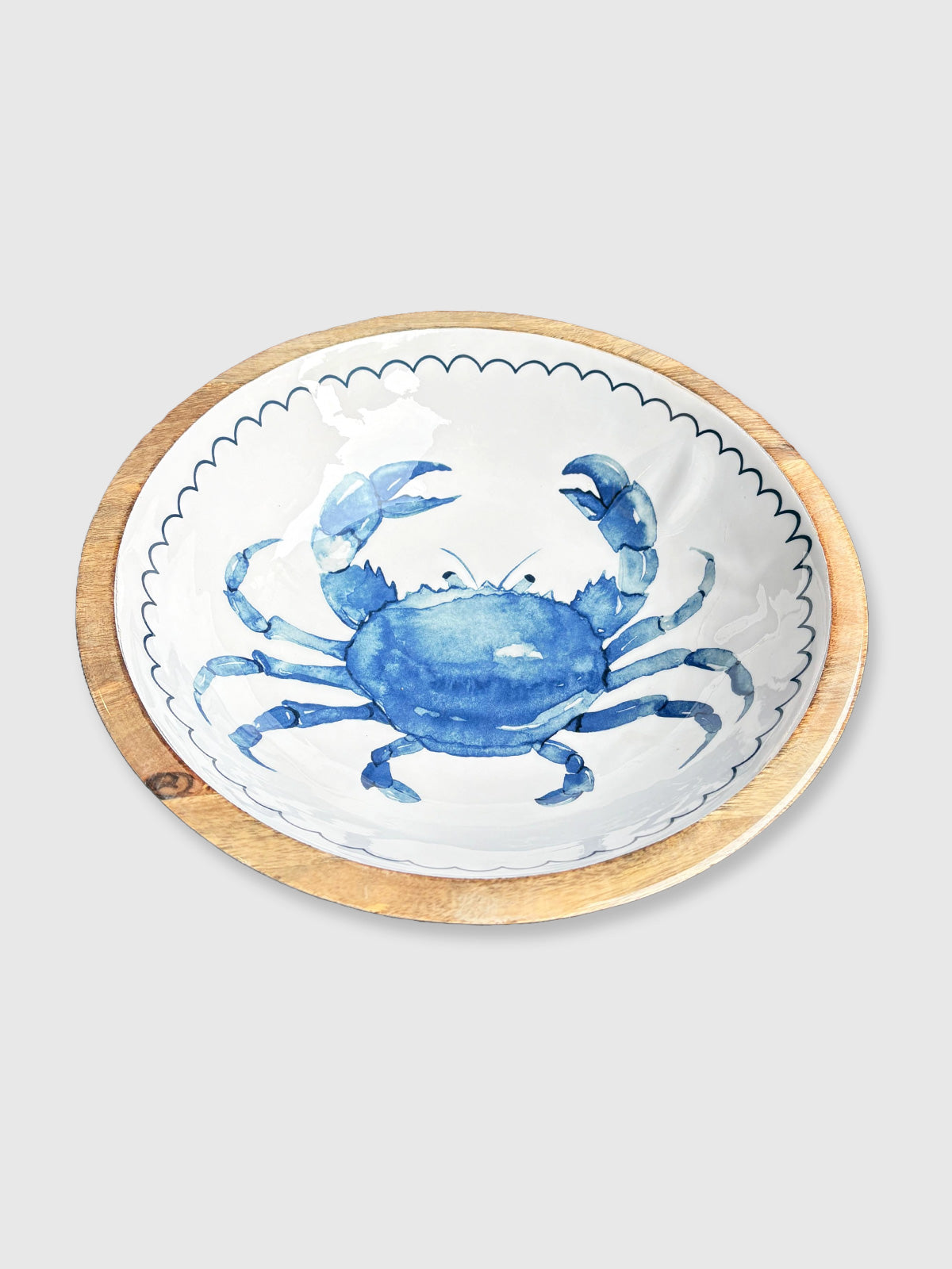 Crab Wooden Bowl - 30cm