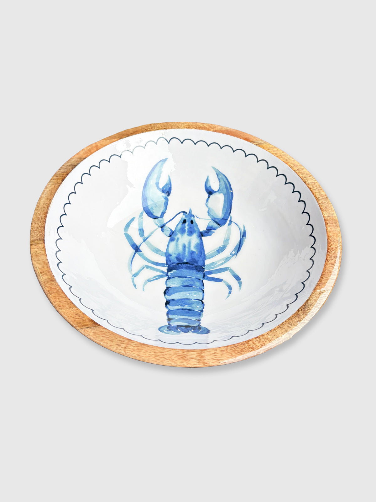 Lobster Wooden Bowl - 30cm