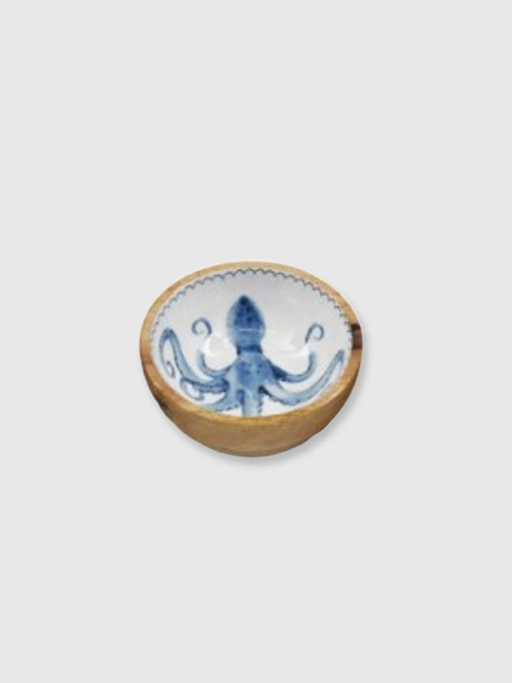 Octopus Wooden Bowl - 11cm
