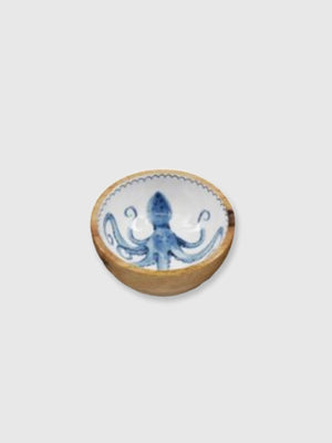 Octopus Wooden Bowl - 11cm