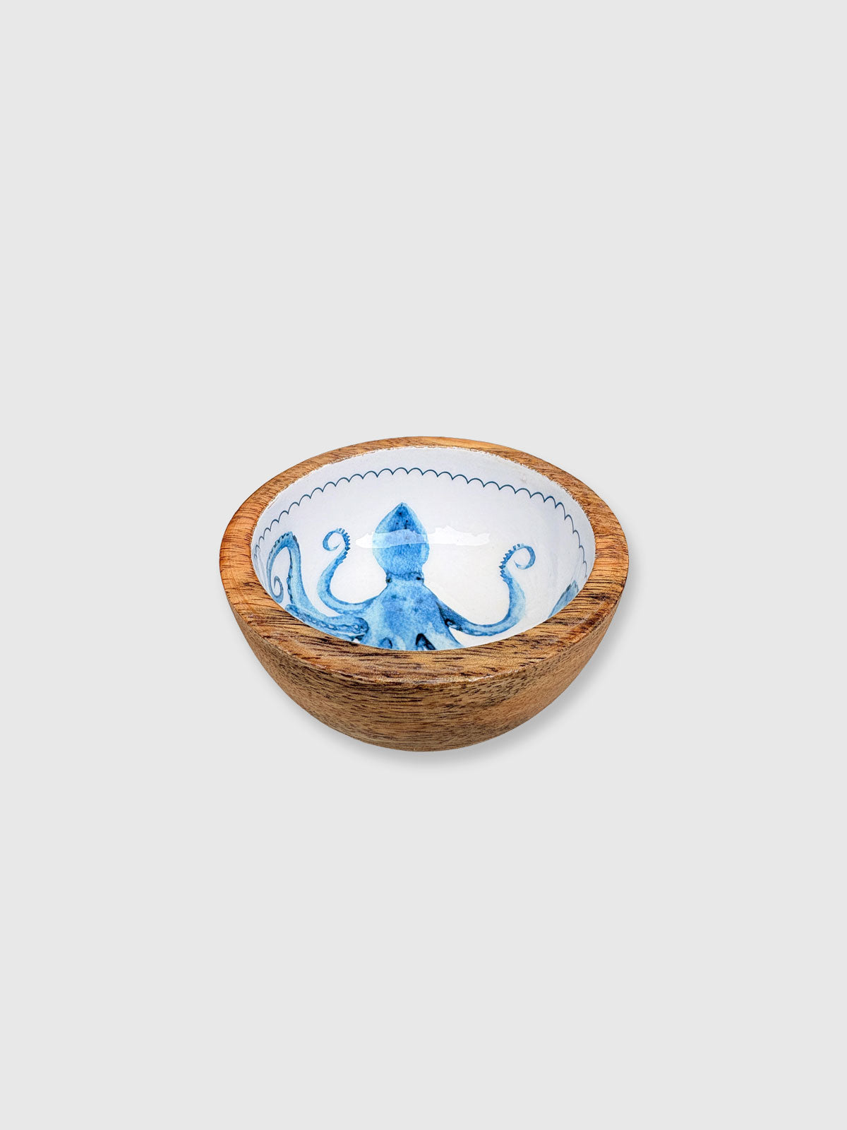 Octopus Wooden Bowl - 11cm
