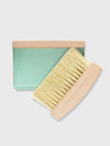 Wooden Table Brush and Pan Set - Green