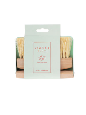 Wooden Table Brush and Pan Set - Green