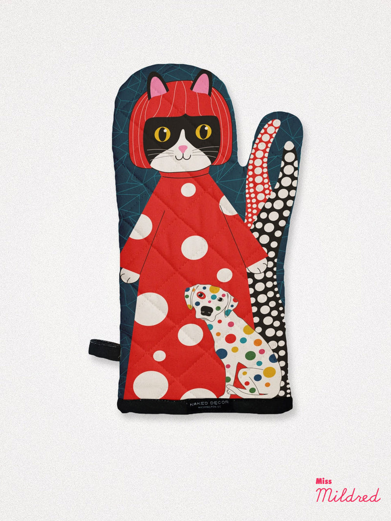 Yahoo Kusameow Kusama Cat - Oven Mitt