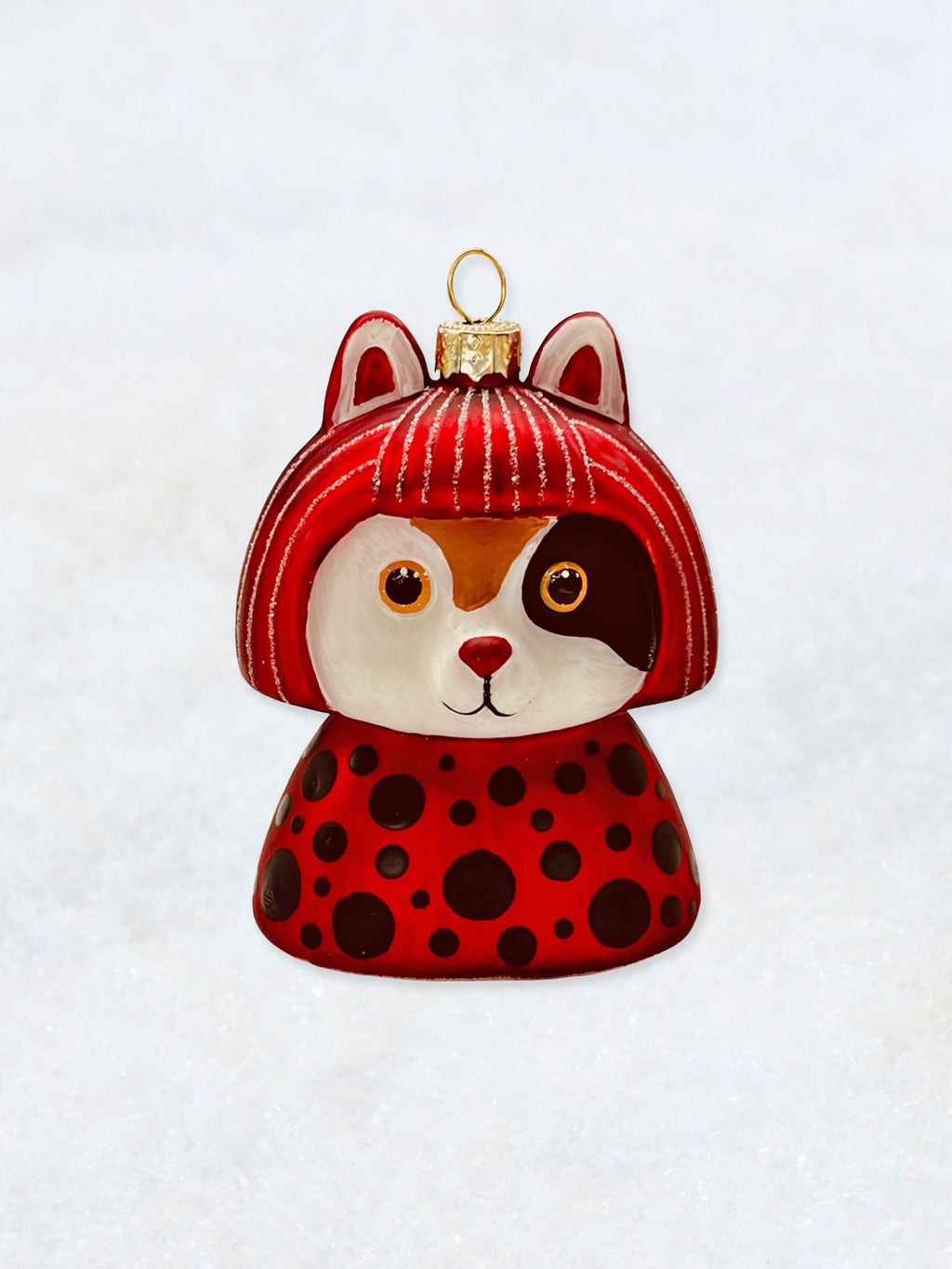 Christmas Ornament - Yayoi Kusameow Kusama Calico Cat