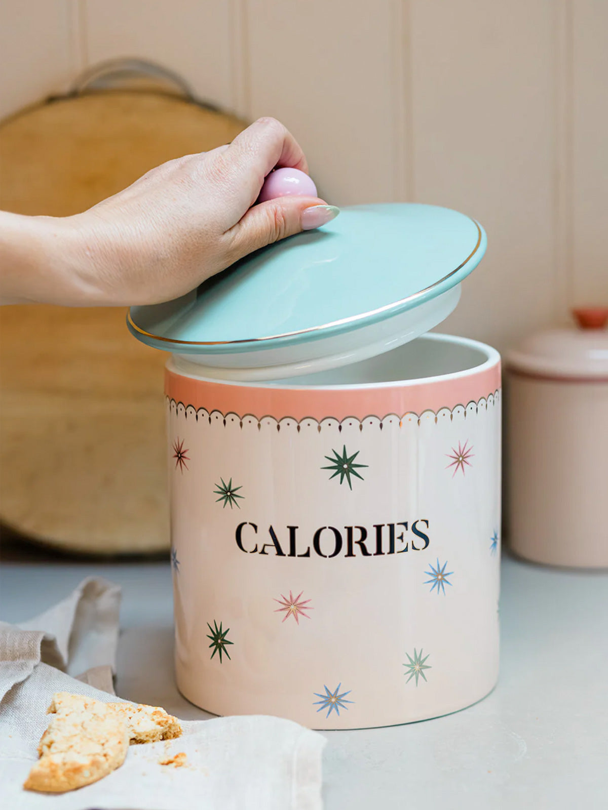 Yvonne Ellen Ceramic Storage / Biscuit Jar - Calories