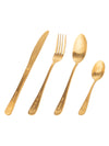 Yvonne Ellen Gold Slogan Cutlery Set - 16 pieces