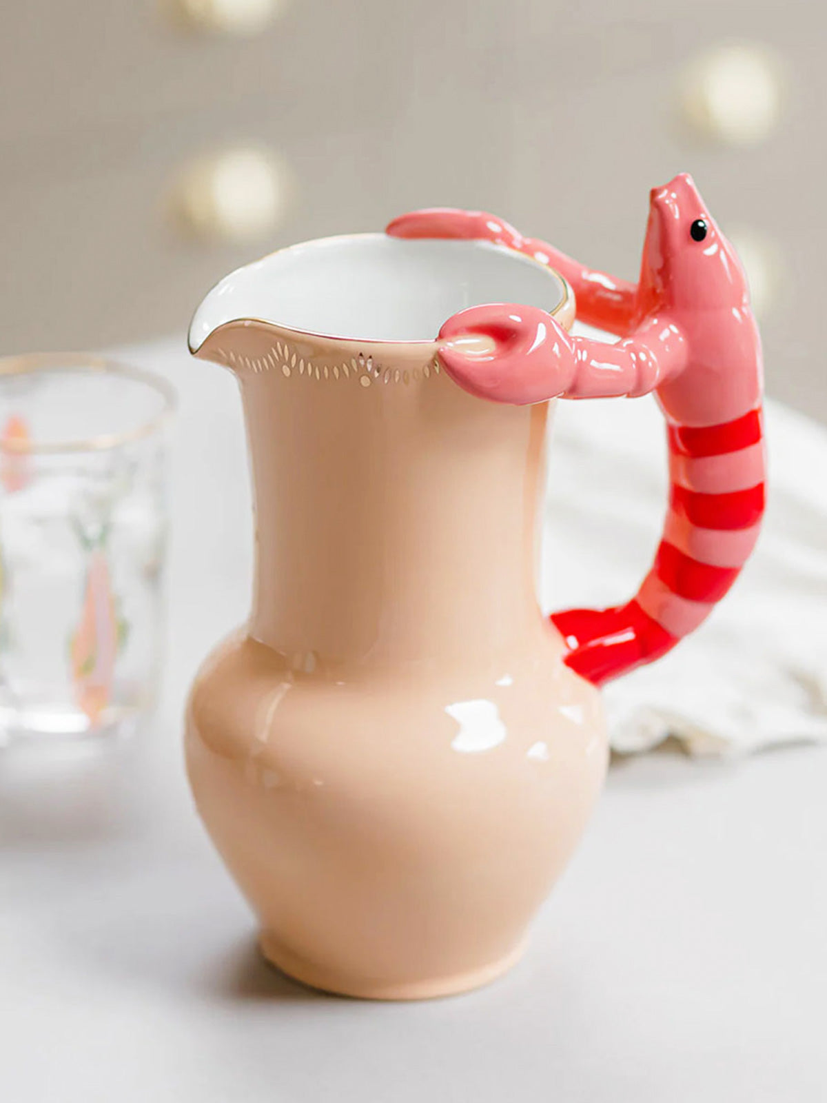 Yvonne Ellen Lobster Shaped Ceramic Pitcher Jug - 25cm