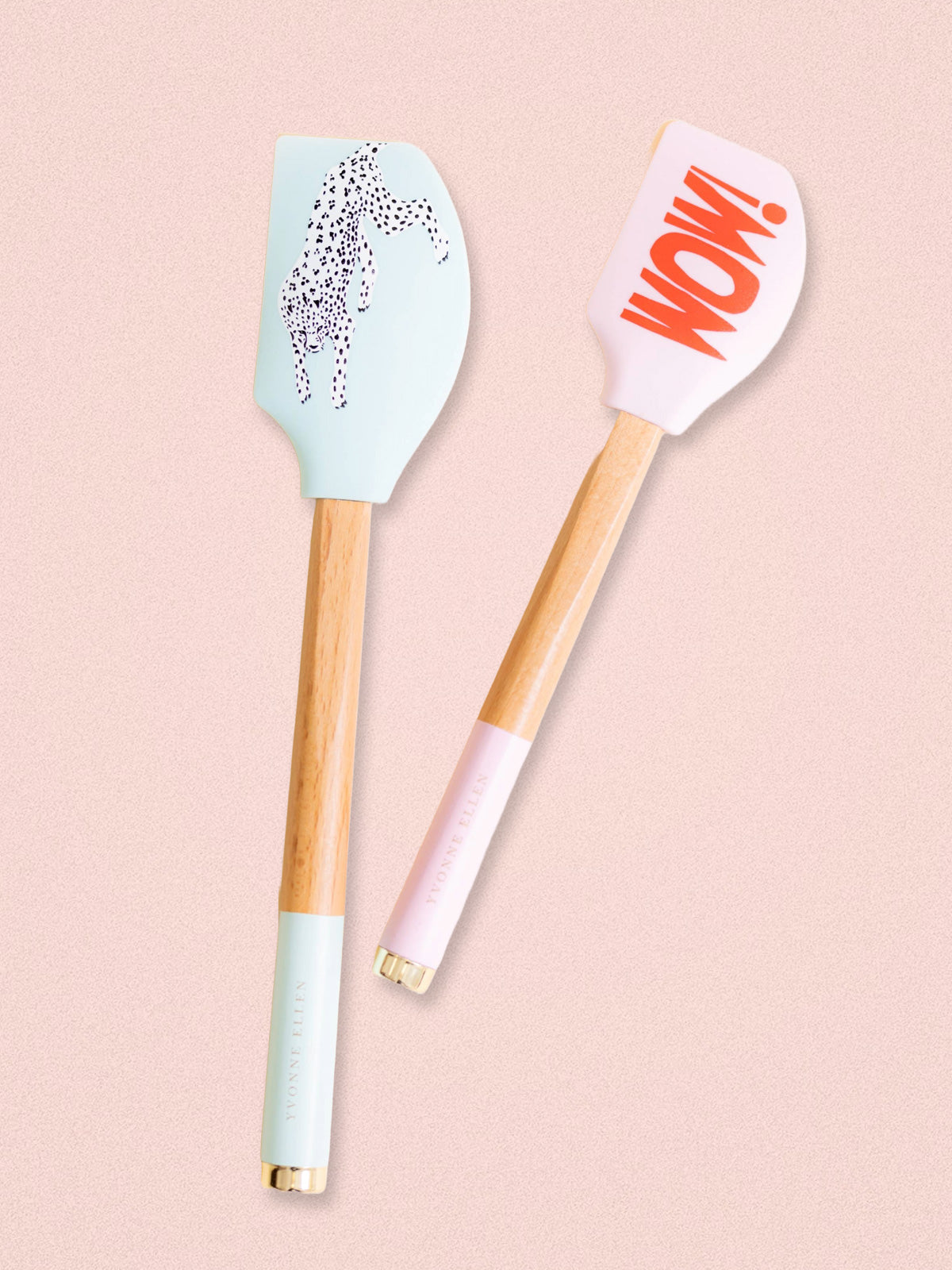 Yvonne Ellen Wow Cheetah Spatula - Set of 2
