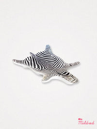 Zebra Hide Print Ceramic Trinket Dish