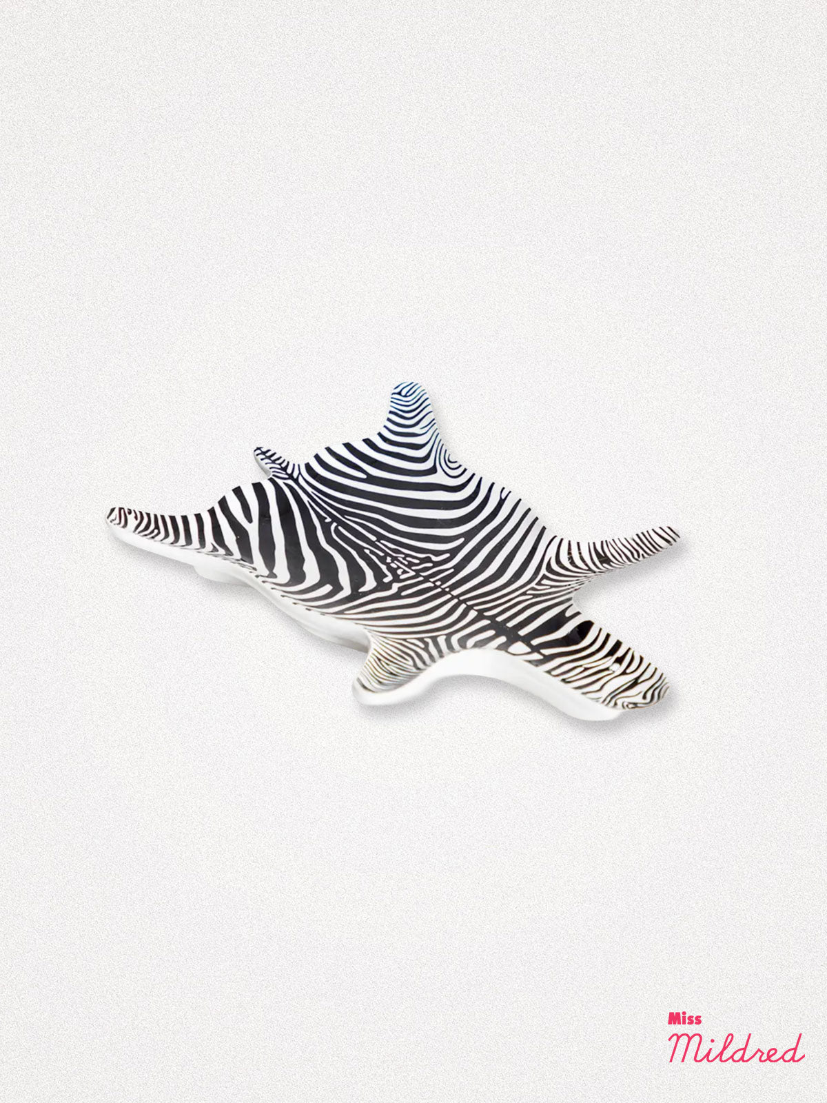 Zebra Hide Print Ceramic Trinket Dish