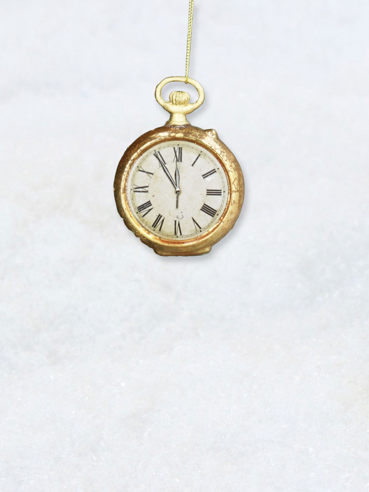 Christmas Hanging Decoration - Alice Gold Pocket Watch