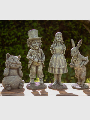 Alice Themed Garden Statue - White Rabbit