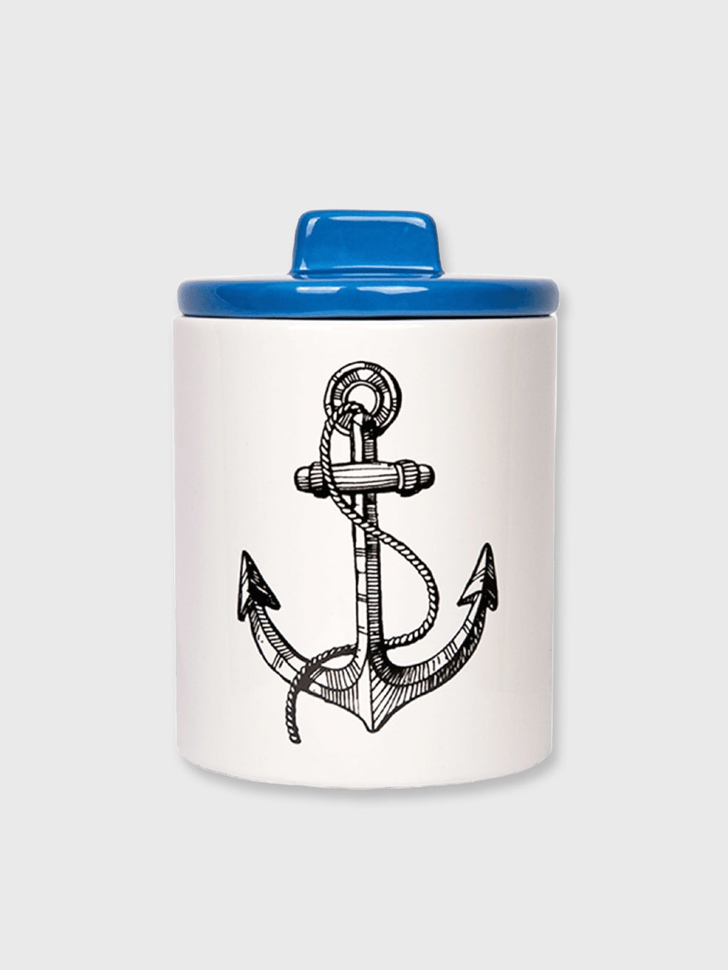 Anchor Ceramic Lidded Storage Jar - 16cm