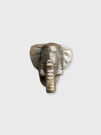 Elephant Design Metal Knob - Antique Gold