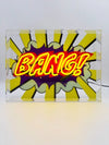 'Bang!' Glass Neon Light Box - Yellow